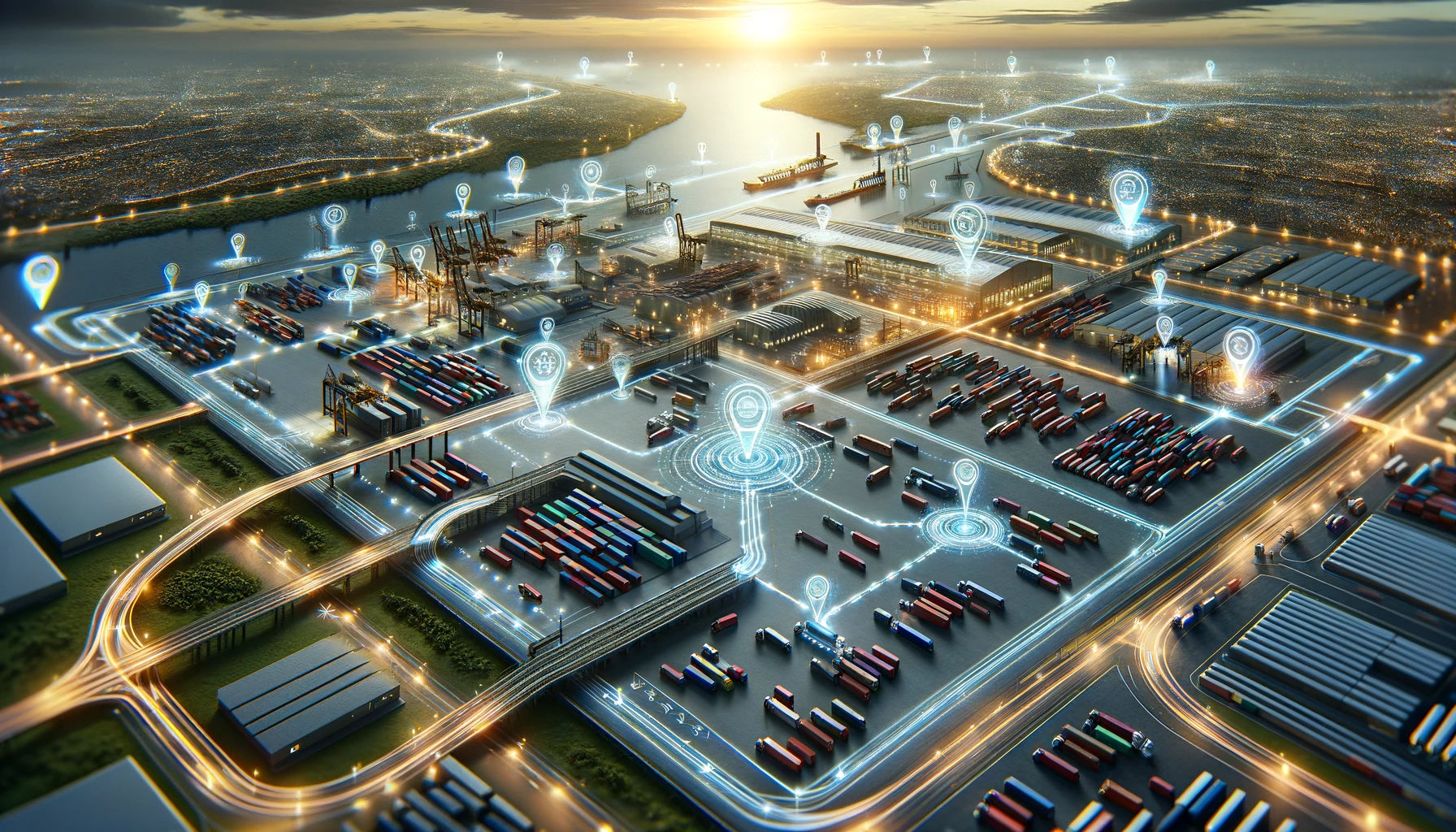 the integration of location tracking apps in metal logistics.