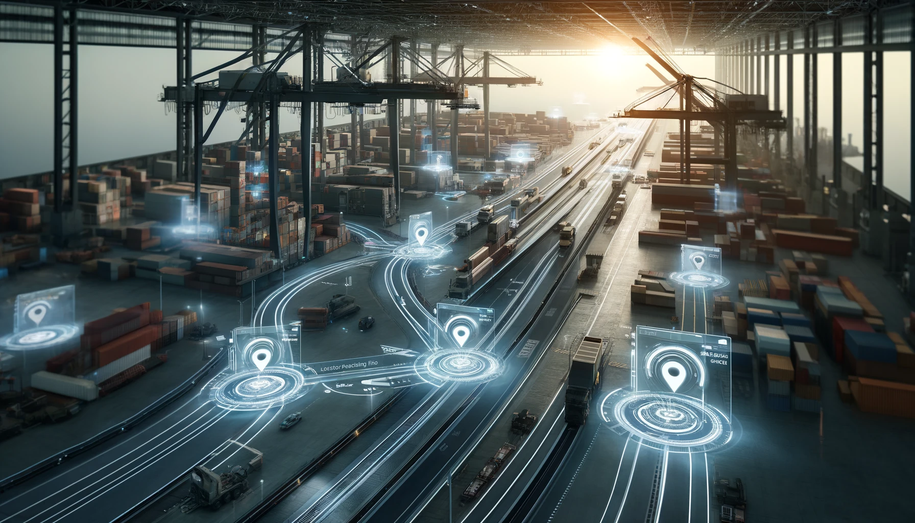 the dynamic environment of a metal logistics center enhanced by location tracking technology.